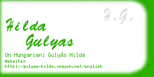 hilda gulyas business card